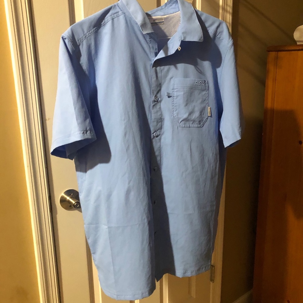 Light blue pfg fishing shirt